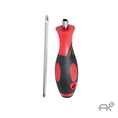 Отвертка комбинированная. двухкомпонентная рукоятка. съемный наконечник SL6хPH2 - 33-0-001 